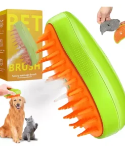Cepillo De Vapor Macotas Peine Gatos Perros Masajeador